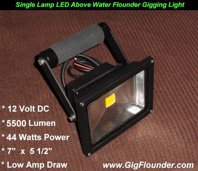 Above Water Flounder gigging LED Lights, LED lights for flounder